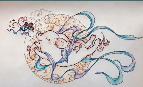 简单敦煌纹样,敦煌飞天壁画适合纹样