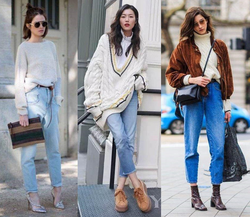 超平价纯色系毛衣时髦又好穿,红毛衣宽松加厚慵懒风高级感