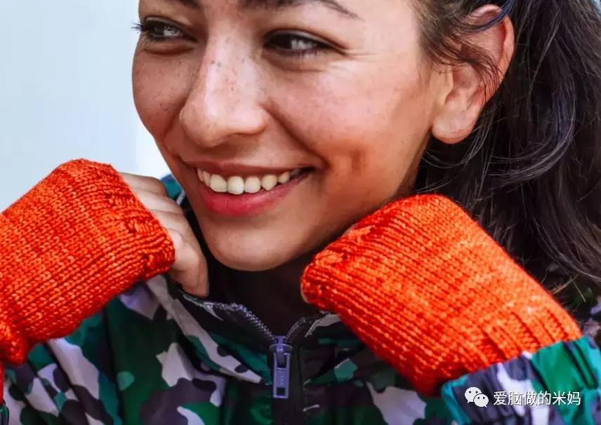 两岁宝宝手套棒针编织,毛线钩针编织半截护腕手套