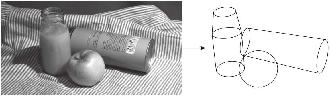 几何体入门素描画法步骤,16种素描基础几何体画法