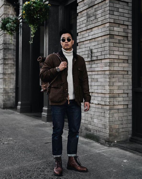 男人穿上工装,男人穿着打扮有品位