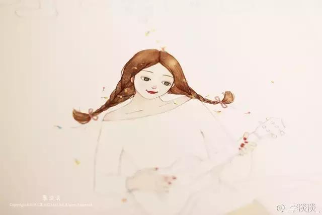 自己做ins插画卡片少女心 (少女心简单插画可爱小图案)