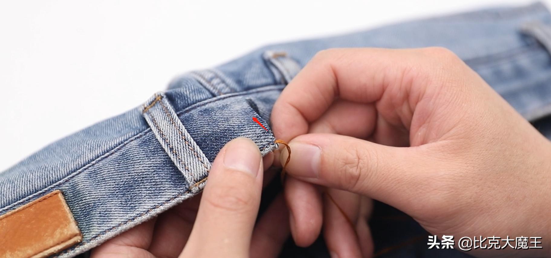 牛仔裤裤腰太大怎么剪掉小妙招,牛仔裤腰太小怎么换裤腰