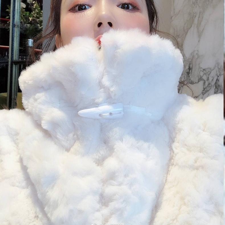 冬季羊羔绒外套显瘦新款,保暖又好看羊羔绒外套冬季必备