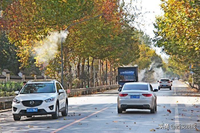 路灯降尘除霾系统,道路路灯智能雾化降尘喷雾