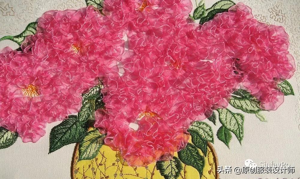 服装绣花工艺大全,服装绣花工艺图解说明