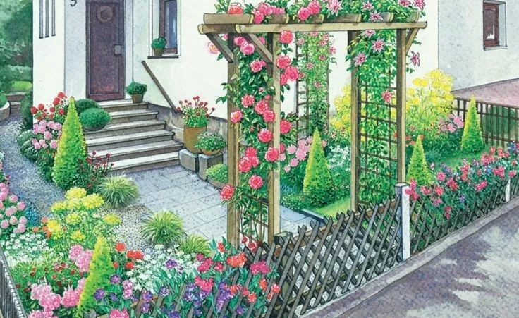 好看的小花园设计图片,好看的小花园图