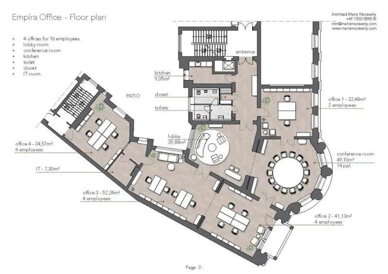 古典与现代，300㎡豪华办公空间