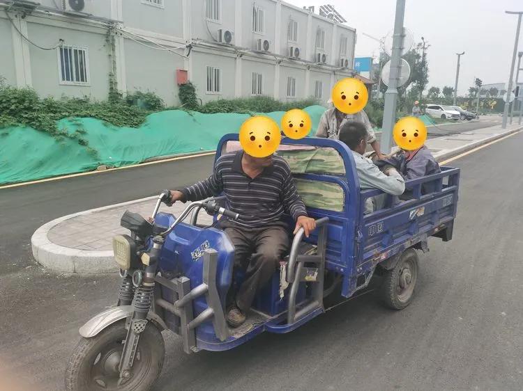 运城临猗交警严查三轮车违法行为,交警大队农用车辆违法载人整治