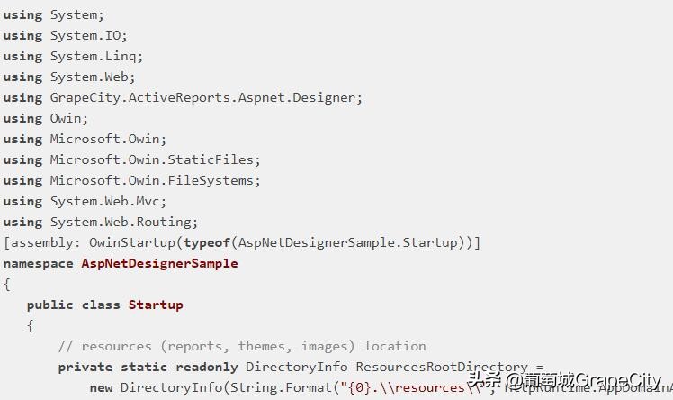 创建您的ActiveReportsWeb端在线报表设计器