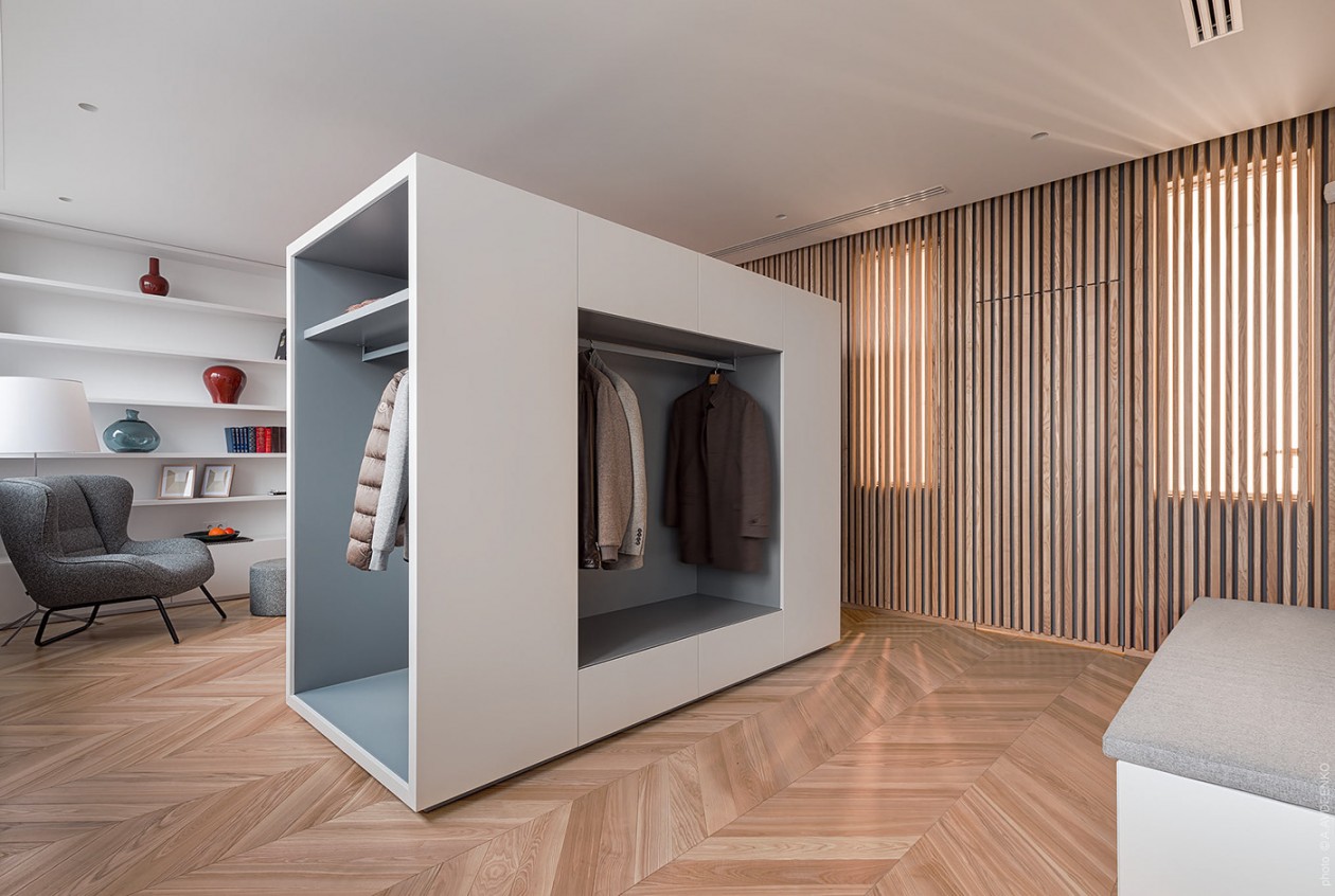 原木地板全屋搭配白色家具效果图,七里河中式原木整装全屋家具定制