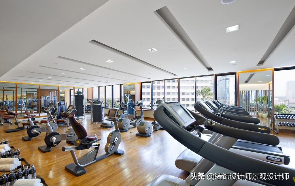 公司健身房设计效果图,书房健身房二合一设计效果图