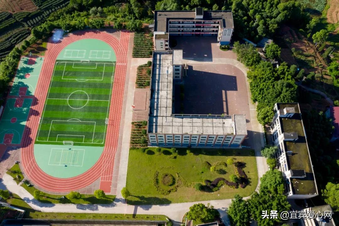 航拍青山绿水震撼风景竖屏视频,震撼校园秋景航拍