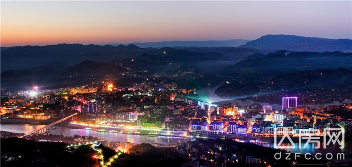 达州南外夜探,达州西外城市夜景