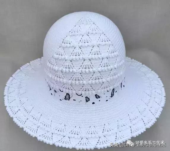 有气质的遮阳帽钩织教程,钩织遮阳帽全教程