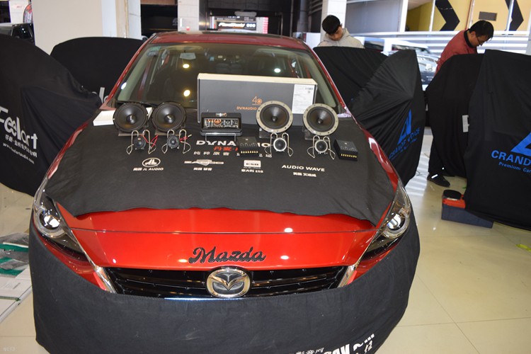 马自达3音响改装蚌埠,马自达2017款丹拿音响改装