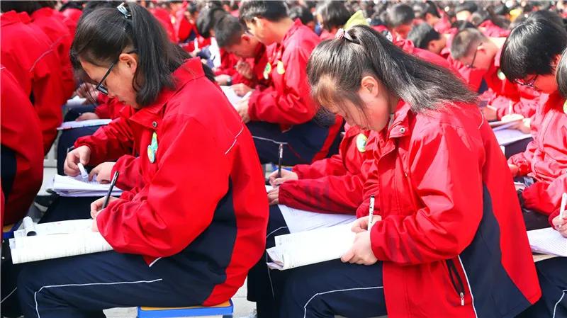 武中100天高考誓师大会,武山一中高考