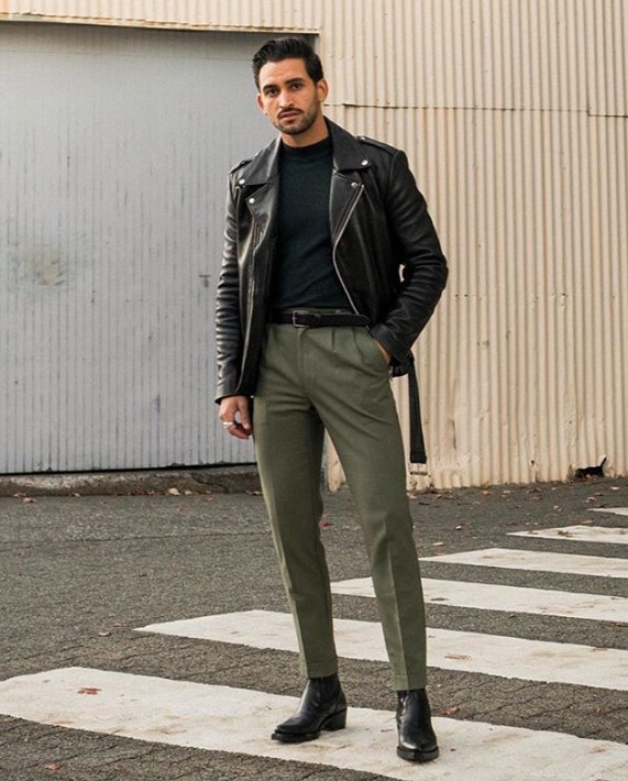 高筒切尔西靴男搭配高级感,高个子高筒切尔西靴推荐