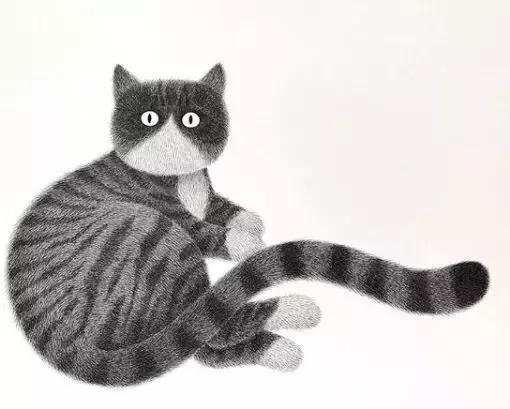 她用2元针管笔作画便惊艳了世界,他用粉笔画了一只猫