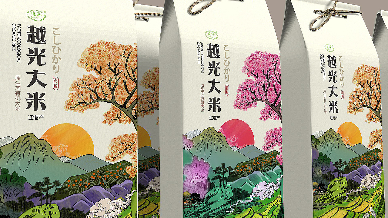 高端大气的大米包装,最高档的大米包装