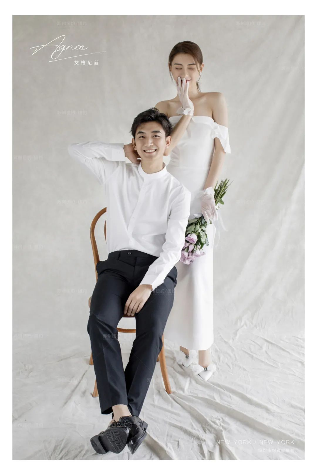 15年法式油画风婚纱照,唯一视觉油画风高定婚纱照