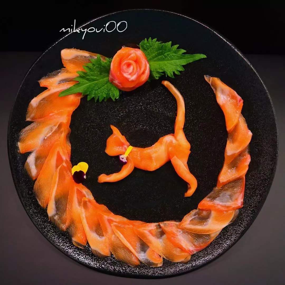 澳龙刺身摆盘制作视频,刺身制作视频创意摆盘