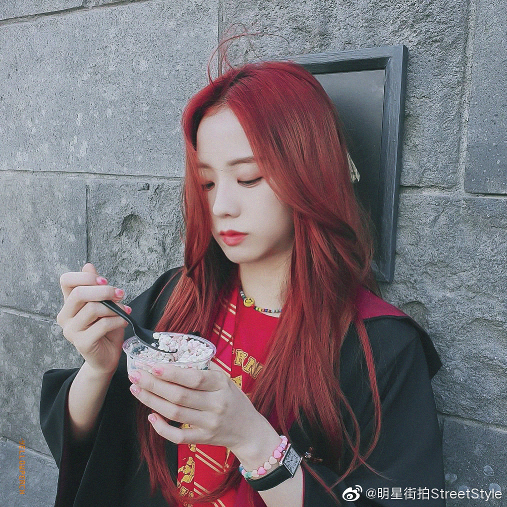 韩国idol染发,韩国橙色头发女idol