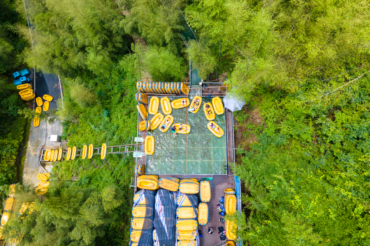 安吉最刺激的漂流,安吉大竹海玻璃漂流