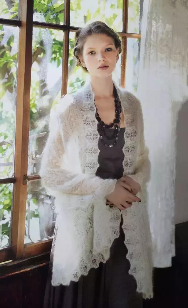 马海毛线编织怎么样的披肩好看,马海披肩编织花样