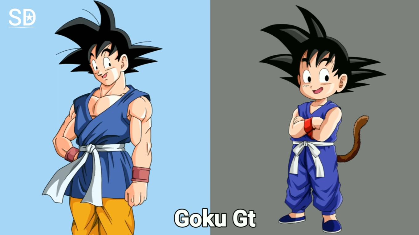 龙珠人物成年、童年对比图：萌娃悟空和悟饭！反派团个个是沙雕