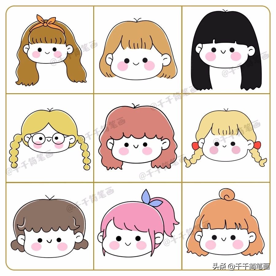 hellokitty简笔画可爱卡通人物,简笔画可爱卡通人物10岁画的