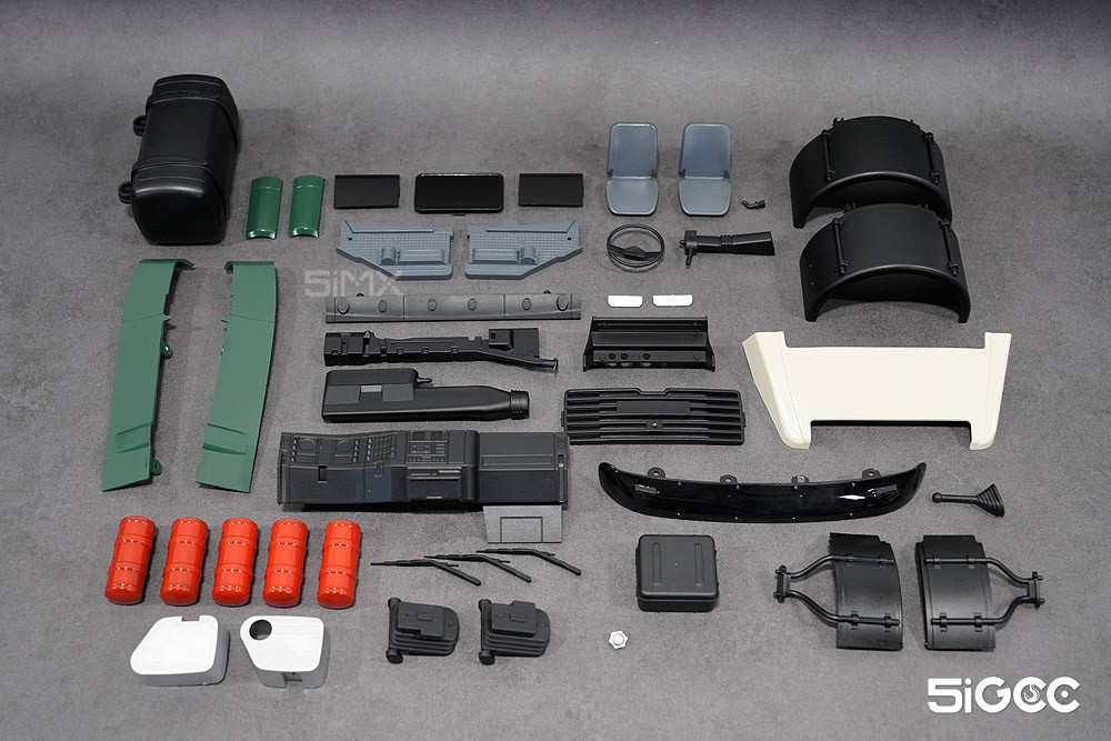 组装f2000拖头,组装f2000卡车模型