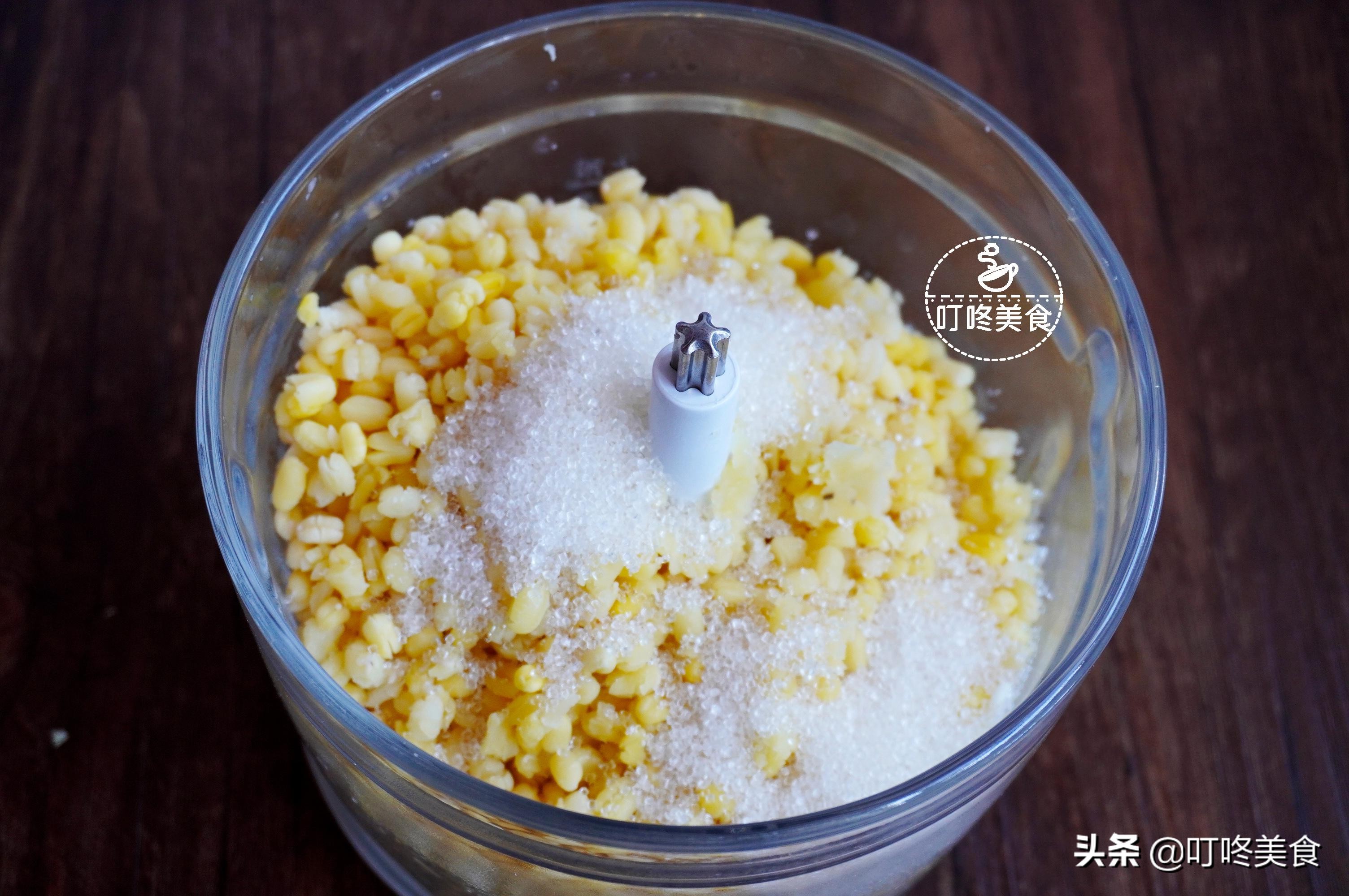 1碗绿豆1勺糖，2分钟教你自制绿豆糕，香甜细腻，比买的还好吃