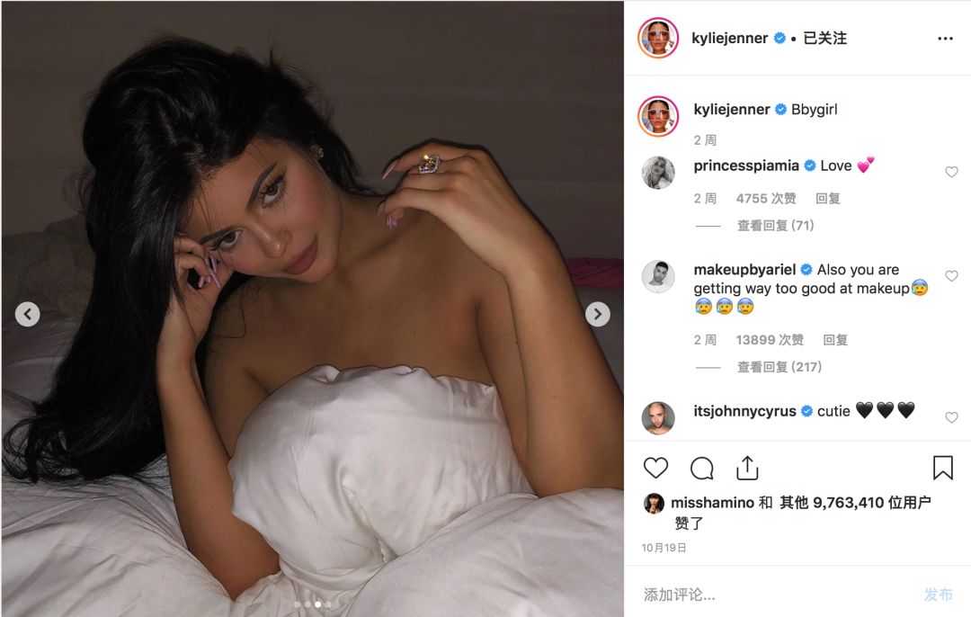 10月ins点赞Top10:Kylie霸榜再次袭来～，Selena发新单暗讽比伯