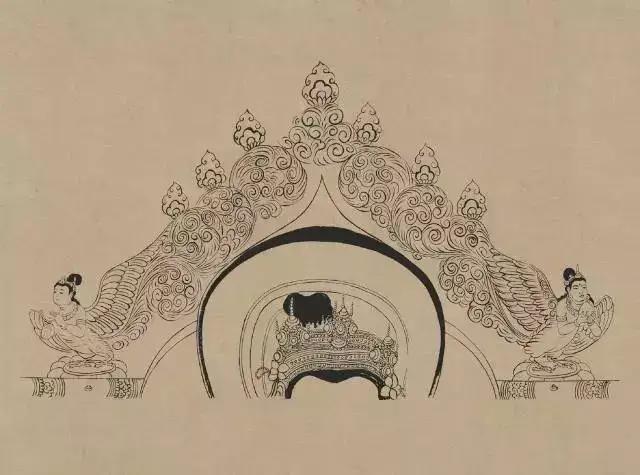 敦煌画线稿描摹,敦煌壁画白描勾线教程