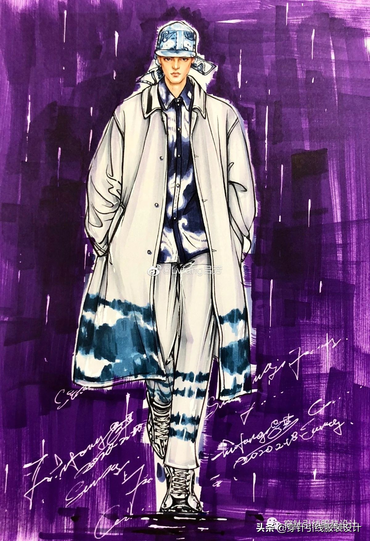 效果图手绘服装,效果图大全70-80平三室