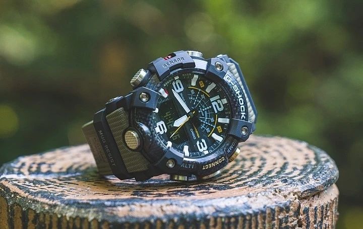 casio卡西欧手表男黑金gshock讲解,卡西欧gg-b100蓝牙连接都能做什么