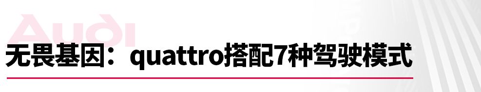 豪7，带quattro的那种