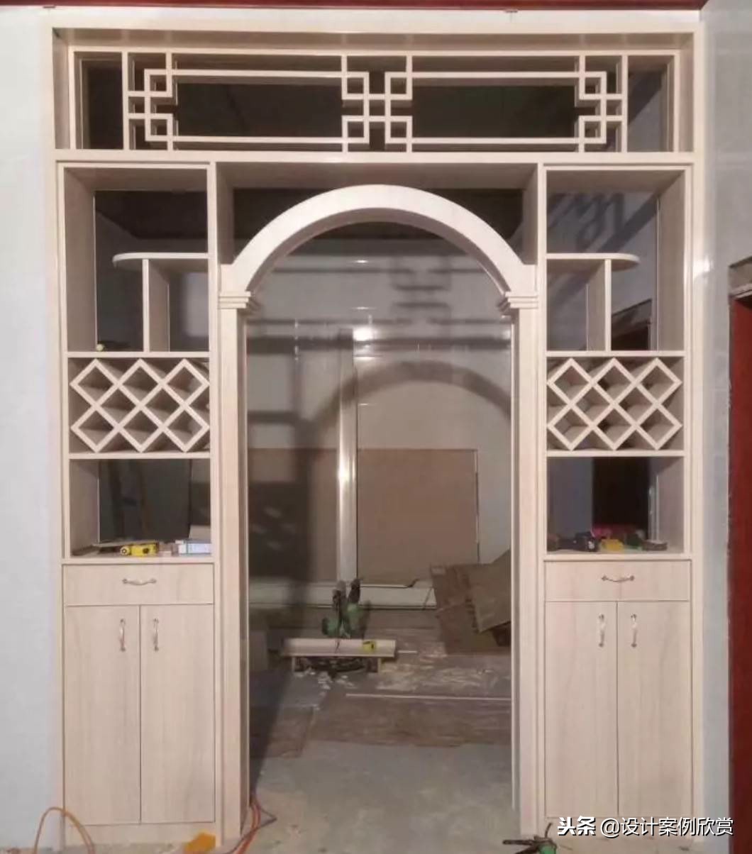 餐厅酒柜效果图大全集,一整面墙酒柜的设计效果图