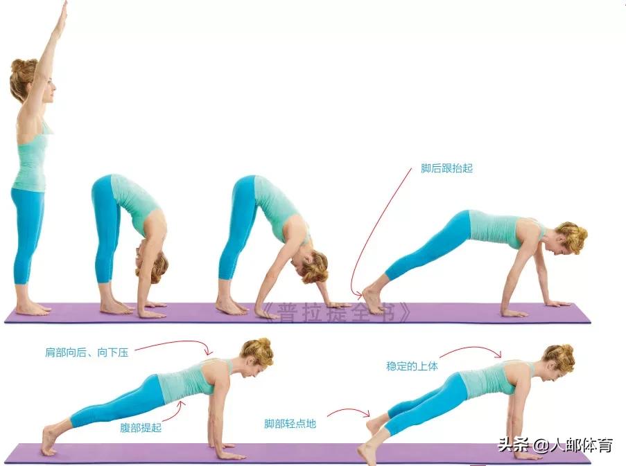 平板支撑普拉提,普拉提平板侧屈抬腿动作