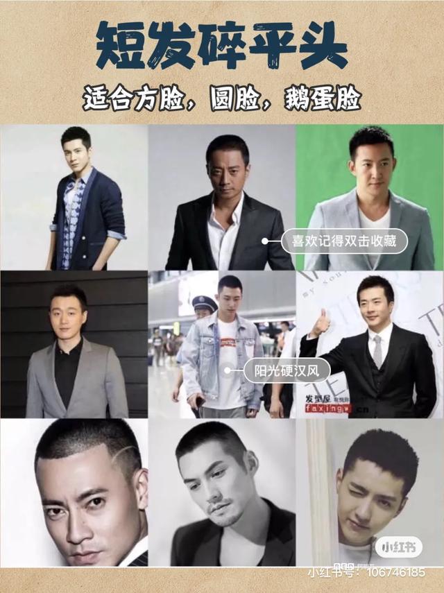 不同脸型选发型！男孩子很注重发型快看一下哦发型决定颜值