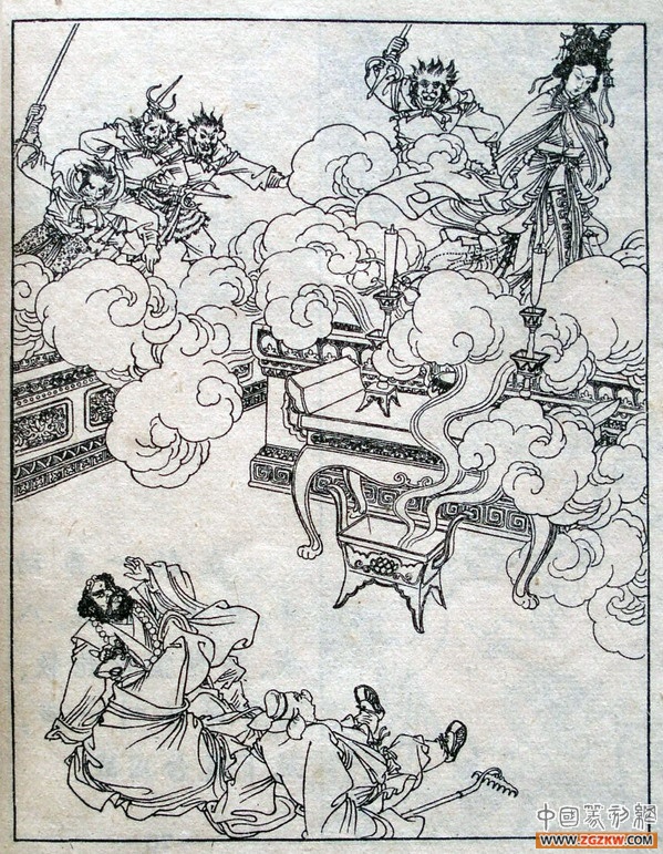 《西游记》之三打白骨精背景图,西游记三打白骨精文字版图文