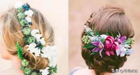 适合拍婚纱照的清新新娘发型，让你美得更加优雅