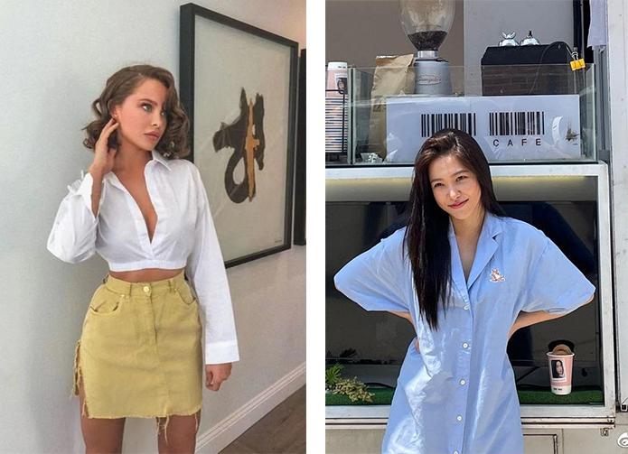 胸大和胸小穿衣服效果对比短袖,胸大和胸小穿衣对比哪个年轻