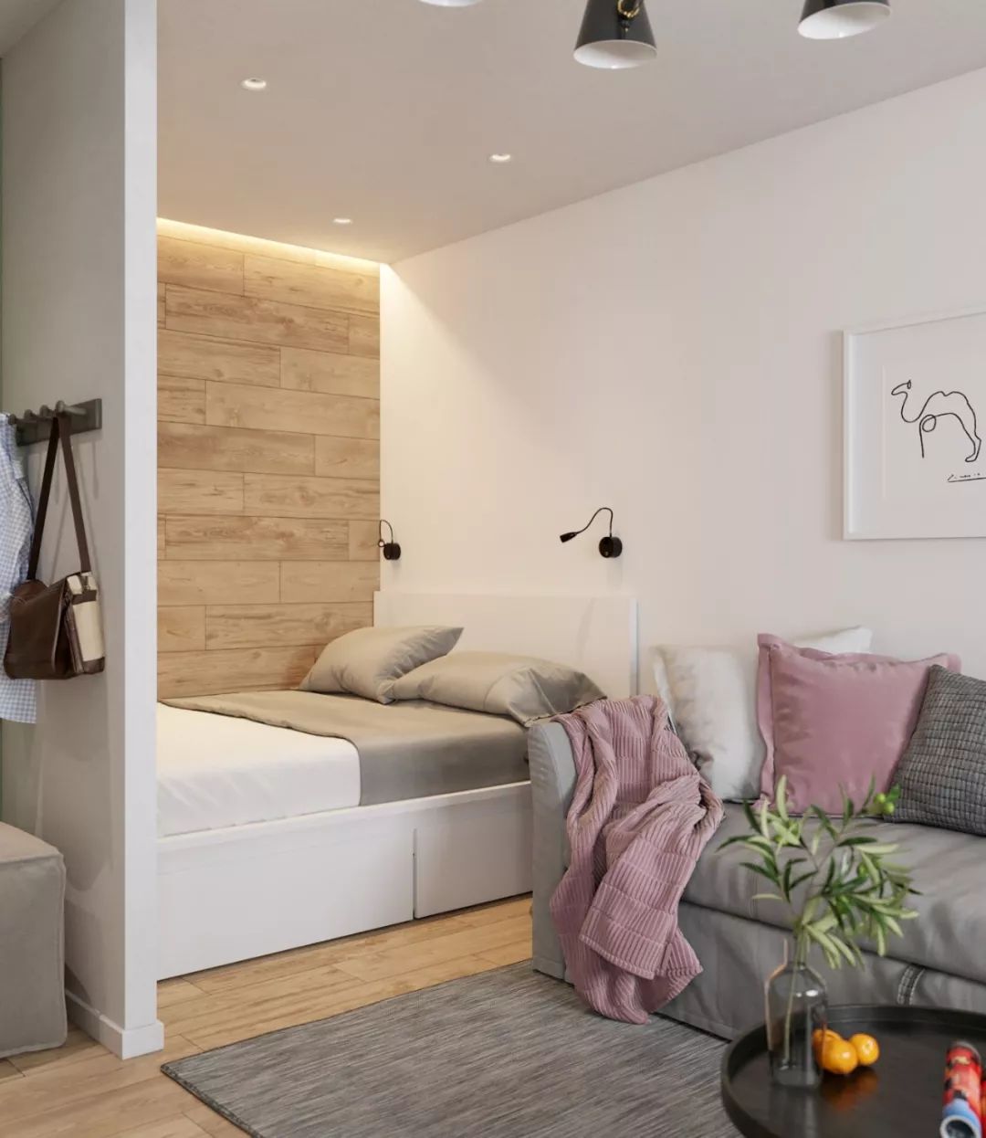 房子都是自己设计的,房子再小也要尝试一下法式风