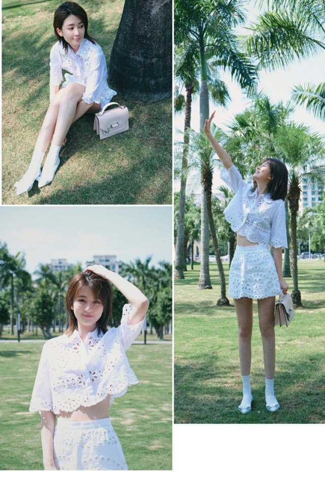 乔欣可盐可甜太可爱了,乔欣日常穿搭裙