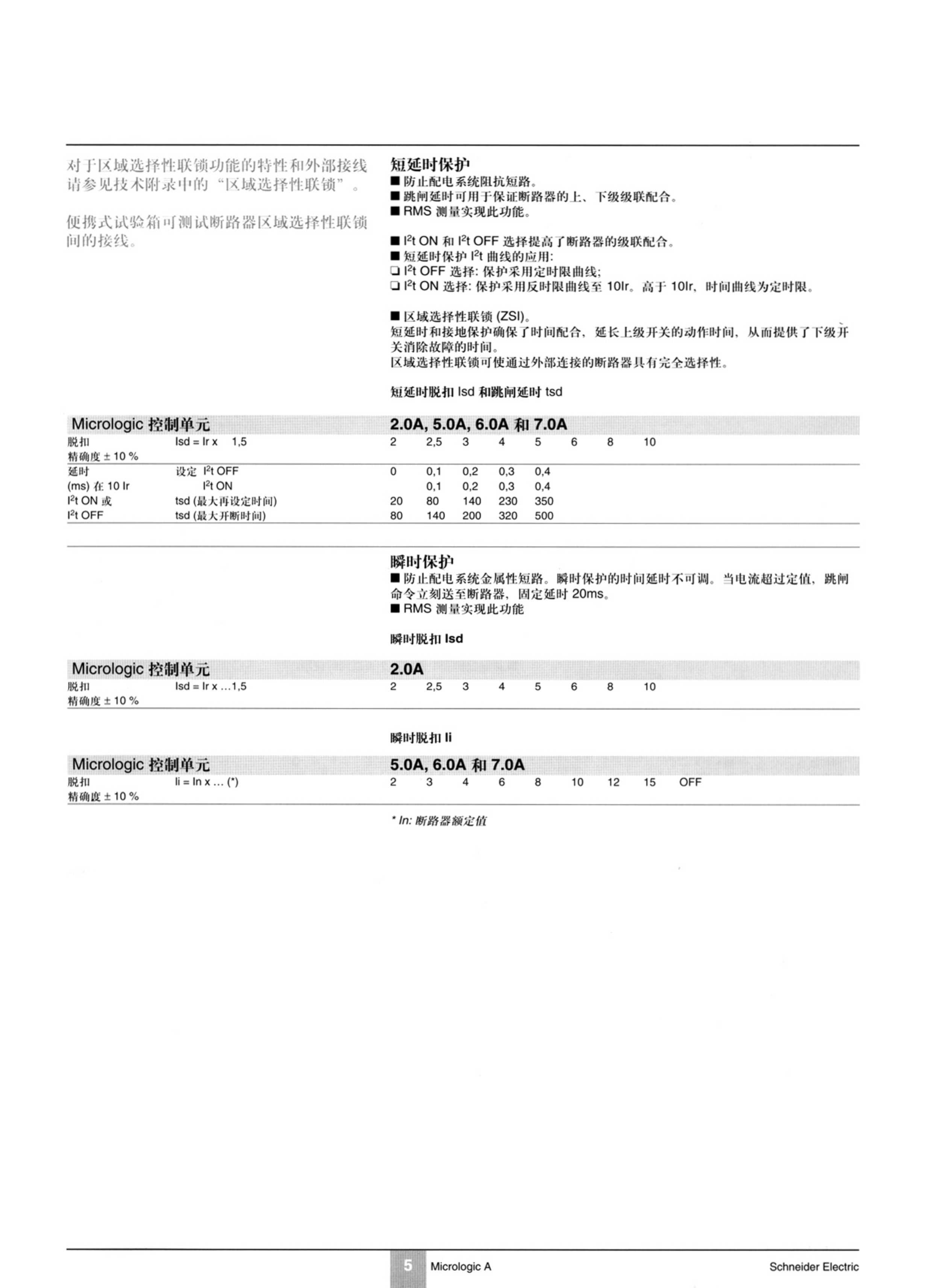 施耐德自动断路器800a参数说明,施耐德断路器调节旋钮介绍
