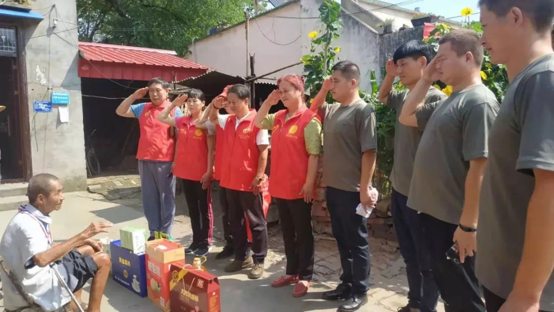 漯河中秋慰问抗战老兵,漯河军人志愿者