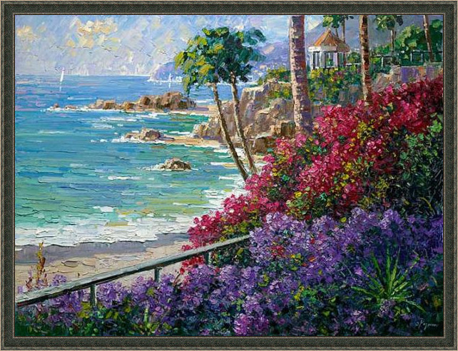 精美绝伦的世界顶级的风景油画,诗情画意的山水油画方形