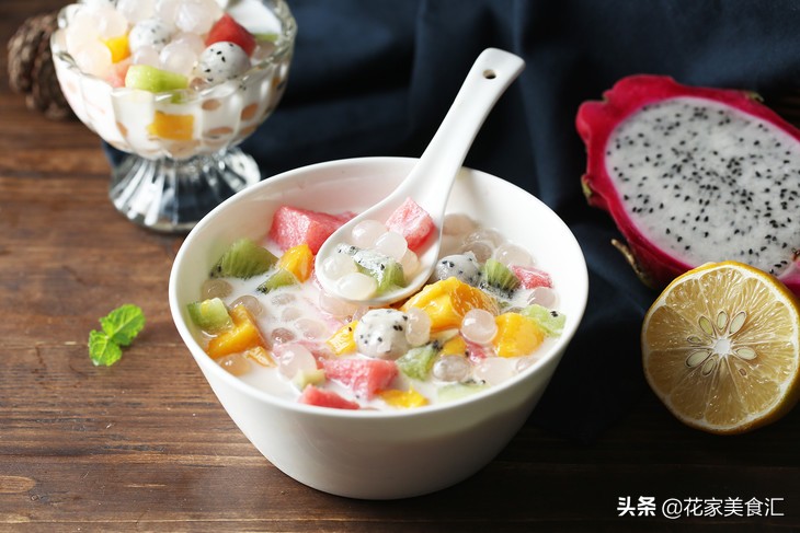 西米露的水果捞好吃吗,西米露坚果水果捞